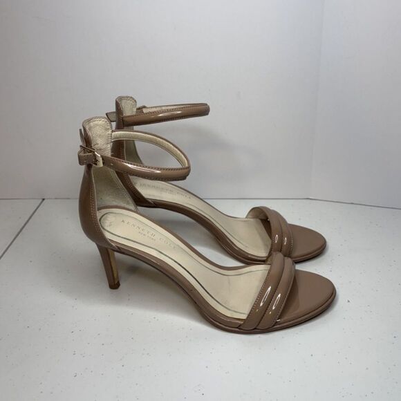 Kenneth Cole New York Milania Leather Strappy Ankle High Heel Womens Open Toe - Picture 3 of 10